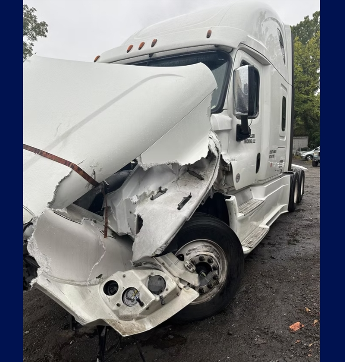 Box Truck Collision Repair — before