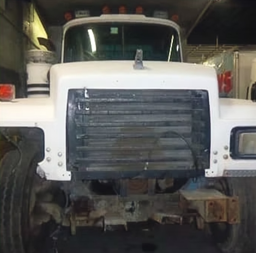 Mack Cab Repaint — before